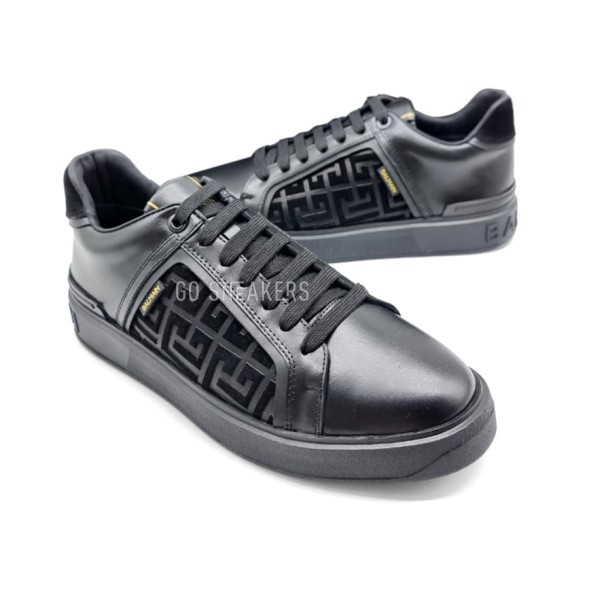 Мужские зимние кроссовки Balmain Winter Leather Black