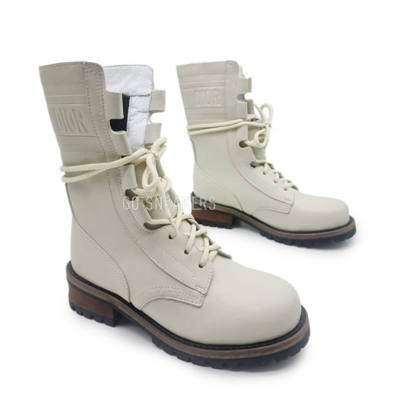 Женские ботинки Dior D-Major White