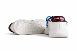 Miu Miu Leather Sneakers White