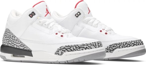 Женские кроссовки Nike Air Jordan 3 Retro GS &amp;#039;White Cement&amp;#039; 2011