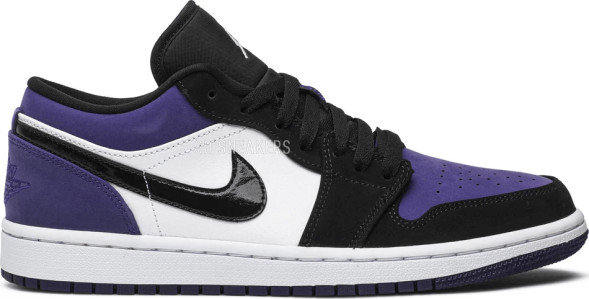Мужские кроссовки Nike Air Jordan 1 Low &amp;#039;Court Purple&amp;#039;