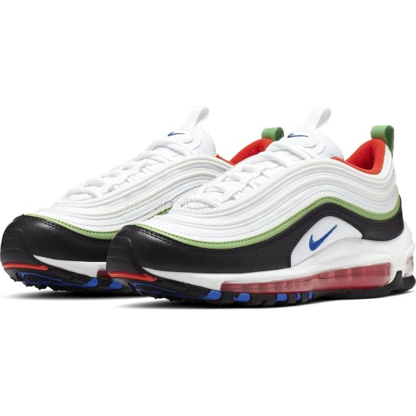 Унисекс кроссовки Nike Air Max 97 White Royal Green Nebula