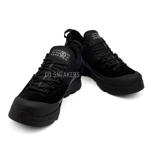 Мужские кроссовки MM6 Maison Margiela X Salomon X-Alp Logo-Print Sneakers Black