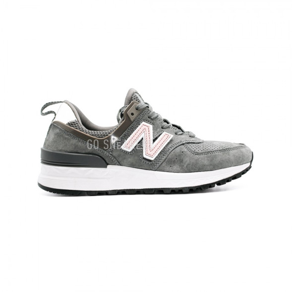 Женские кроссовки New Balance 574S Grey со сменными буквами