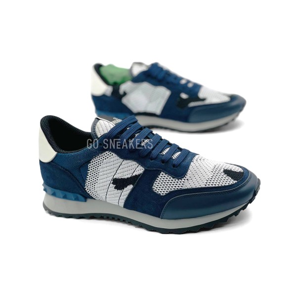 Унисекс кроссовки Valentino Textil Navy/White