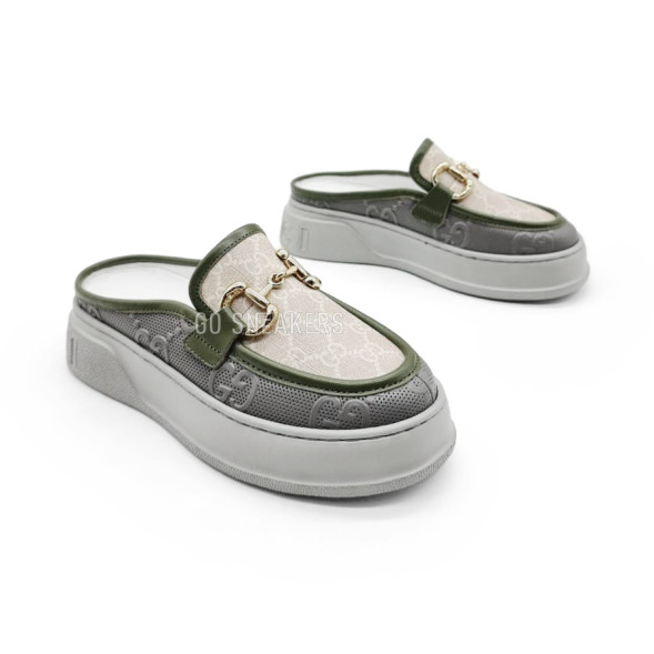 Унисекс сабо Gucci Sabo Beige/Grey