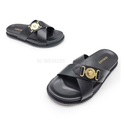 Versace Flip-flops Leather X Black