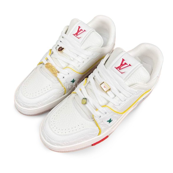 Женские кроссовки Louis Vuitton LV Trainer White/Yellow