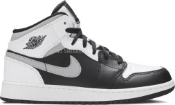 Женские кроссовки Nike Air Jordan 1 Mid GS 'White Shadow'