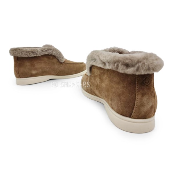 Унисекс ботинки Loro Piana Open Walk Dark Brown