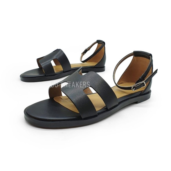 Женские босоножки Hermes Santorini Black