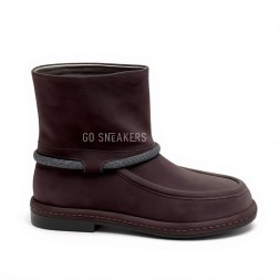 Brunello Cucinelli Suede Boot Chocolate