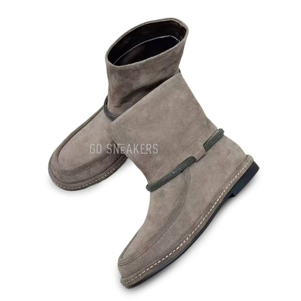Женские сапоги Brunello Cucinelli Suede Boot Sand