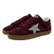Женские кеды Golden Goose Super Star Suede Burgundy