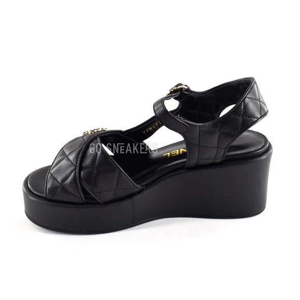 Женские босоножки Chanel Sandals Black
