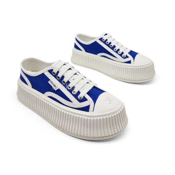 Унисекс кеды Chanel Platform Blue