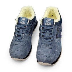 New Balance 574 Suede Dark Navy Winter
