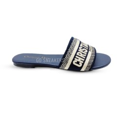 Dior Flip-flops Textile White/Blue
