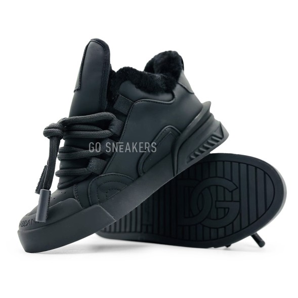 Женские зимние кроссовки Dolce&amp;amp;Gabbana Woman Winter Total Black