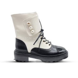 Chanel Boots Black/White