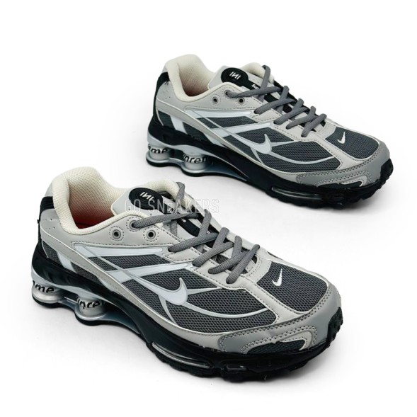 Мужские кроссовки Supreme x Nike Shox Ride 2 SP Grey/Silver