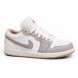 Мужские кроссовки Nike Air Jordan 1 Low Red College Grey