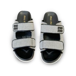 Miu Miu Flip-flops Textile Grey