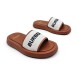Женские шлепки Burberry Flip-flops Brown/White