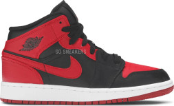 Женские кроссовки Nike Air Jordan 1 Mid GS 'Banned'