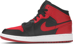 Женские кроссовки Nike Air Jordan 1 Mid GS 'Banned'