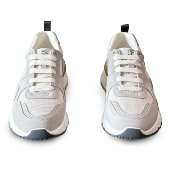 Мужские кроссовки Brunello Cucinelli Suede Textile White