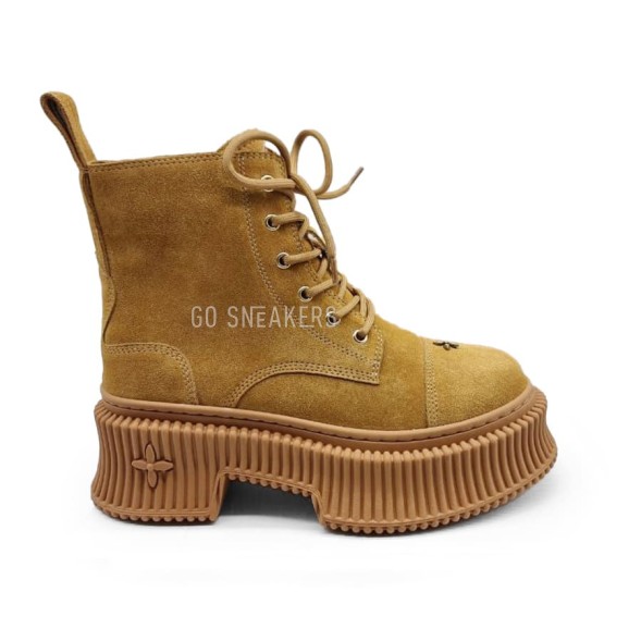 Женские ботинки SMFK High Boots Suede Brown