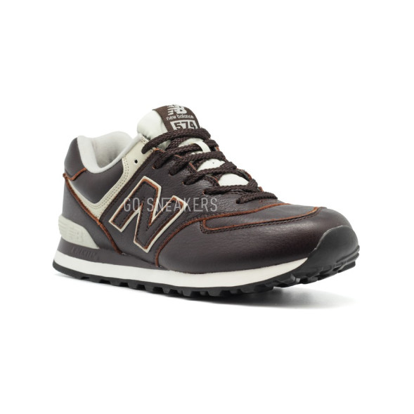 Мужские кроссовки New Balance 574 Leather Brown