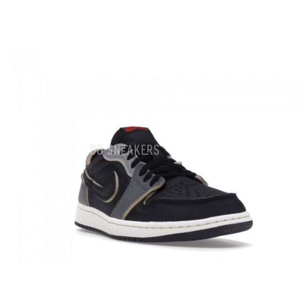 Унисекс кроссовки Nike Air Jordan 1 Low OG EX Black Smoke Grey