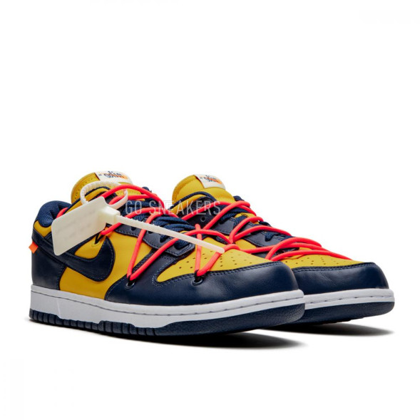 Унисекс кроссовки Nike Dunk Low Off-white - University Gold