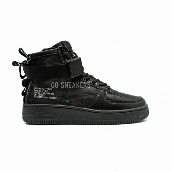 Мужские кроссовки Nike SF AF1 Air Force 1 Black Military Hazel