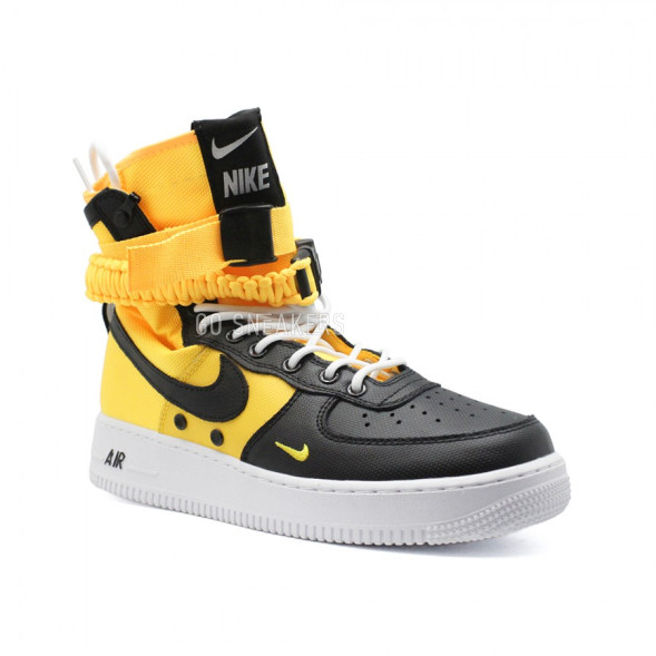 Мужские кроссовки Nike SF AF1 Special Field Air Force 1 Black Yellow